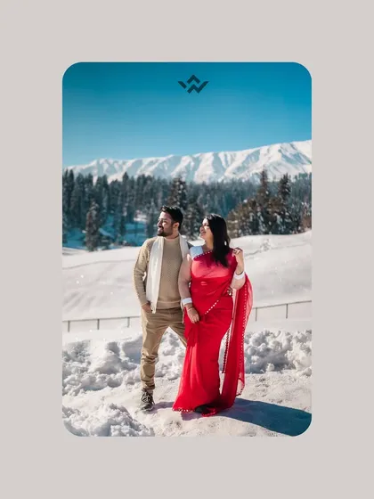 Your love story deserves an epic backdrop. We traveled to the snow-covered mountains of Kashmir for this pre-wedding shoot, braving the cold to capture breathtaking views and unforgettable memories. We are ready for any adventure.