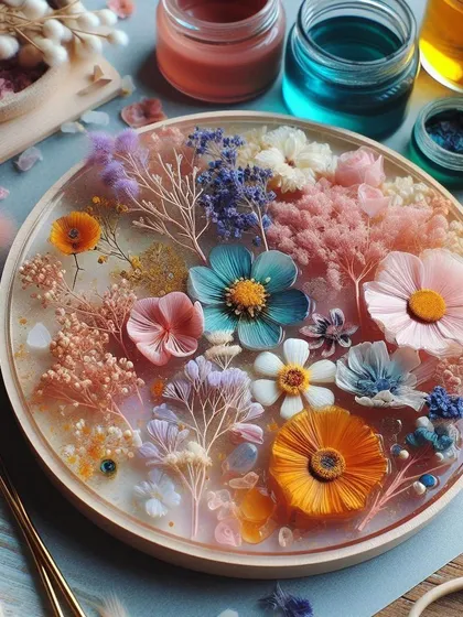 Capture the delicate beauty of flowers forever in our beginner-friendly resin art workshops. You will learn how to work with resin and arrange dried florals to create stunning decorative trays, jewelry, and keepsakes.
