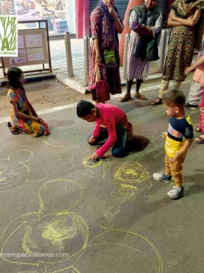 Our work is about creating spaces where communities can thrive. During a Pedestrian Day event in Pune, a simple street became a canvas for creativity, demonstrating how people-centric urban design can foster joy, interaction, and a sense of belonging for residents of all ages.