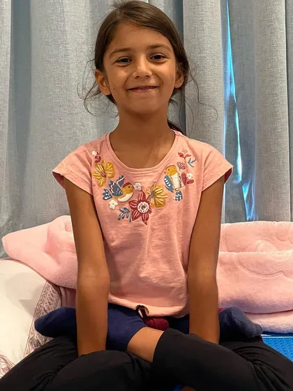 This is the happy face of progress. Asha, my youngest student, after a great session. Her dedication over the past year has been incredible to witness.