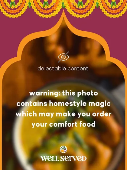 Warning: this photo contains homestyle magic that may make you order your comfort food immediately! Ring in the festivities with the flavours of home.