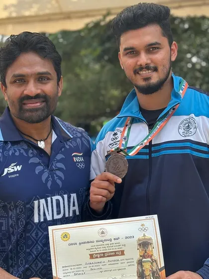 I am proud to have won a bronze medal for the Udupi District at the Dasara Games CM Cup 2023. This achievement in my own boxing debut is a testament to the hard work and dedication I bring to my own training and my clients'.