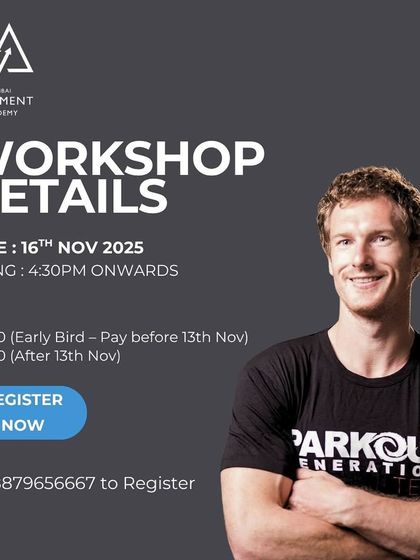 Workshop Details: All the information you need to register for the exclusive parkour workshop with international coach Chris Keighley.