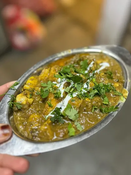 Our Bheja Masala, a delicacy for those who appreciate rich, traditional flavors. The brain is cooked in a thick, spicy gravy with a blend of our family's secret spices, perfect for scooping up with a piece of hot naan.