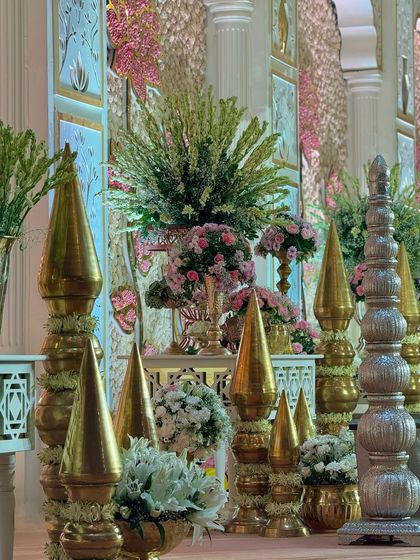 Regal Indian Traditions: A Symphony in Pink & Gold photo 64