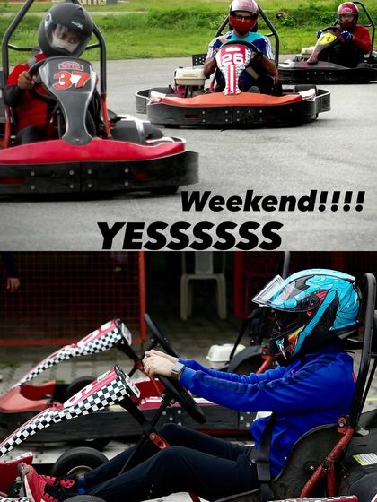 That weekend feeling hits different when you're on the track. Grab your helmet and get ready to burn some rubber with your friends.