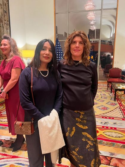 Networking with international lawyers at the Spanish Ambassador's residence in Washington D.C. Building these global connections is essential for effectively managing multi-jurisdictional cases for my clients.