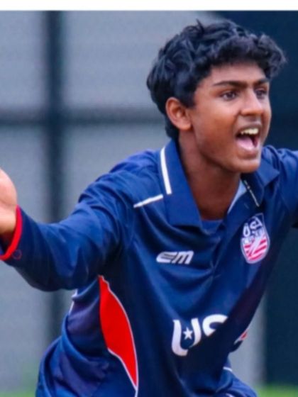 I am very happy to announce that my trainee, 17-year-old Utkarsh Srivastava, scored a brilliant 67 runs on his debut for the USA Senior Men's team against Scotland.
