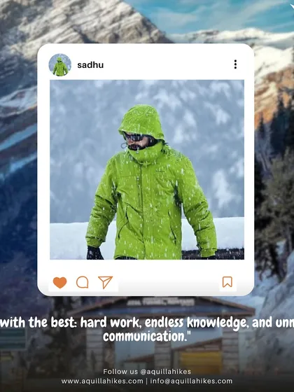 This is Sadhu, another one of our expert guides. He is known for his hard work, endless knowledge, and unmatched communication.