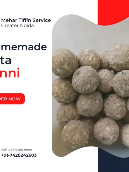 A winter special, our homemade Atta Pinni. These traditional Punjabi sweets are made with whole wheat flour, ghee, and nuts, offering a healthy and delicious taste of home.
