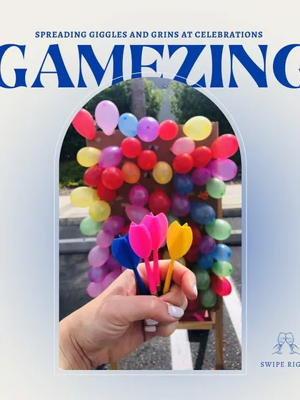 Our "Gamezing" setups are designed to spread giggles and grins. This balloon dart game is a classic carnival activity that provides endless fun for kids and even nostalgic adults.