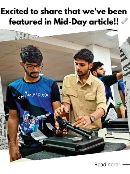 We were excited to be featured in a Mid-Day article about the rise of shooting sports in Mumbai. The feature highlights the work of our founder Ankit Jain and our shooter Nishank Jain.