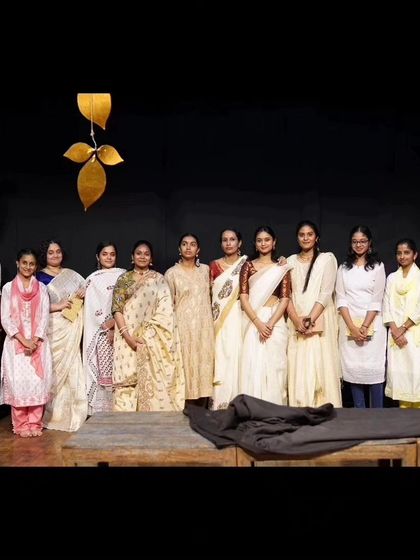 The full team behind our first 'Chidambara Rahasyam' show in Bangalore. This picture captures the spirit of collaboration and shared passion that brought this vision from an idea to a stage with over 600 people in the audience.