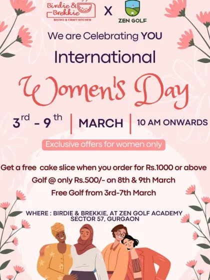 We celebrated International Women's Day with a week of exclusive offers, including free and discounted golf sessions for all women.