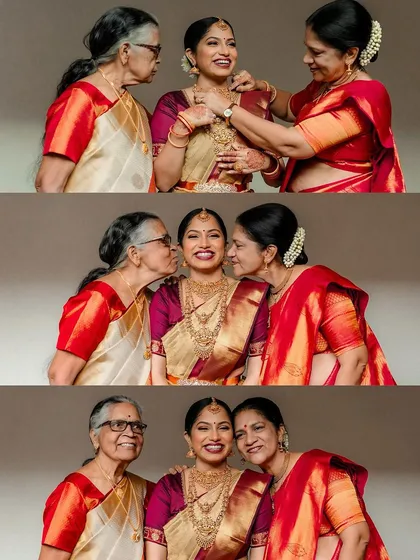 Three generations, one frame. This is more than a photo; it's a legacy. We feel so honored to create these generational family portraits, capturing the incredible bond between a grandmother, a mother, and a daughter in our studio.