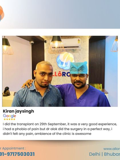 Many patients have a phobia of pain, but my goal is to make the surgery as comfortable as possible. Kiran Jaysingh notes that he didn't feel any pain during his transplant and found the clinic ambiance to be awesome.