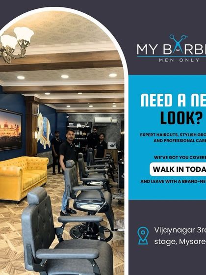In need of a new look? Walk into our Vijayanagar salon in Mysore. Our team is ready to provide expert haircuts, stylish grooming, and professional care in a premium setting.