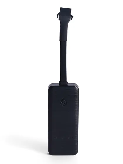 The back view of a vehicle GPS tracker, showing its texture and form. We capture all sides of your product for a complete online presentation.