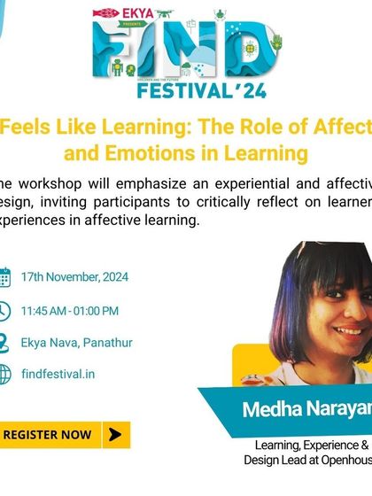 The "Feels Like Learning" workshop explores the role of emotions in education, helping educators create supportive and engaging learning environments.