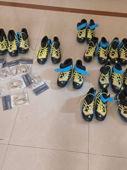 We believe in supporting the local adventure community. These donated shoes help equip guides who are working to develop canyoneering in their regions.