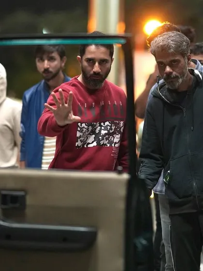 Framing a shot from inside a vehicle for 'Aavesham'. Action isn't just about open spaces; I design choreography that works in tight, confined environments to create a sense of raw intensity.