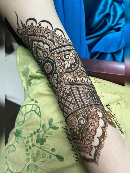 A detailed shot of the forearm.