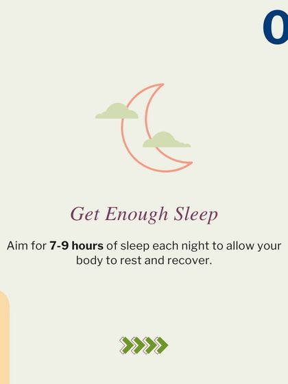 To embrace a healthy lifestyle, I focus on four key pillars. This series breaks down the importance of eating a balanced diet, staying hydrated, exercising regularly, and getting enough sleep for your body to rest and recover.