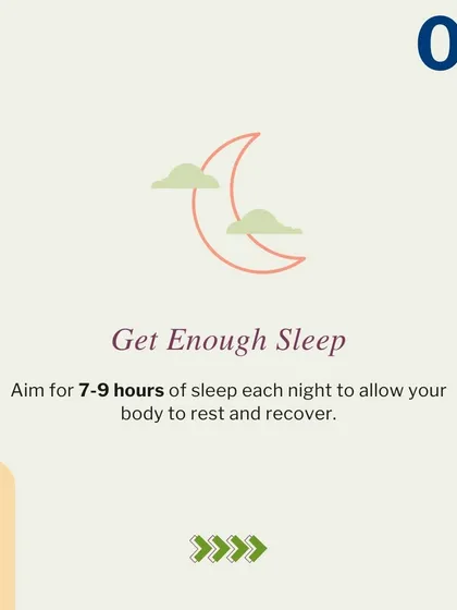 To embrace a healthy lifestyle, I focus on four key pillars. This series breaks down the importance of eating a balanced diet, staying hydrated, exercising regularly, and getting enough sleep for your body to rest and recover.