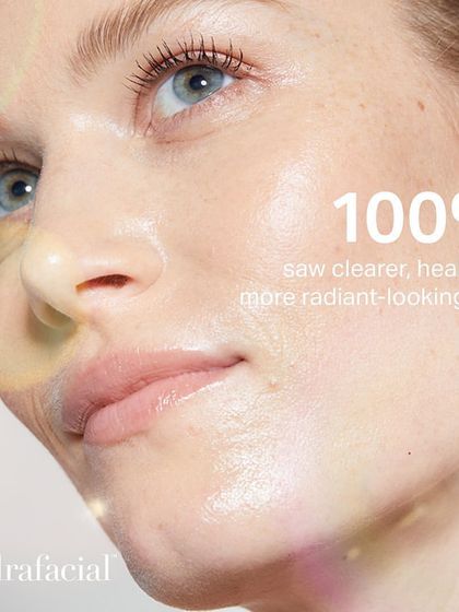 In a clinical study, 100% of participants saw clearer, healthier, and more radiant-looking skin after a series of Hydrafacial treatments.