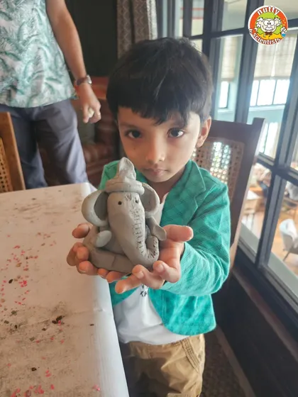 We love blending science with culture. In our festive workshops, kids get to create beautiful, eco-friendly Ganesha idols from natural clay, learning about sustainability while connecting with tradition in a hands-on way.