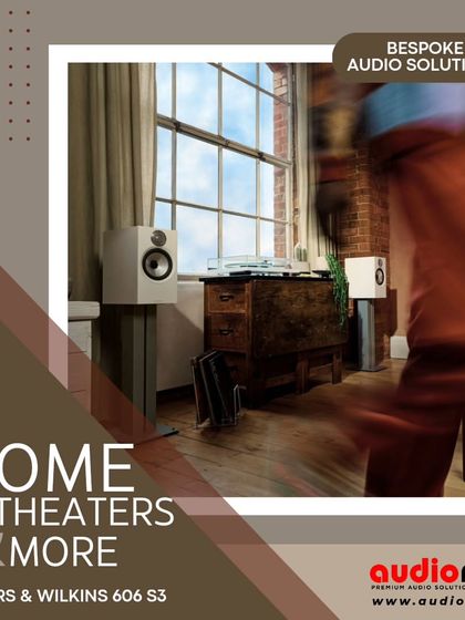 The Bowers & Wilkins 606 S3 is the ideal combination of size and performance. These bookshelf speakers deliver a surprisingly large and detailed sound, making them a great choice for stereo music in small to medium-sized rooms.