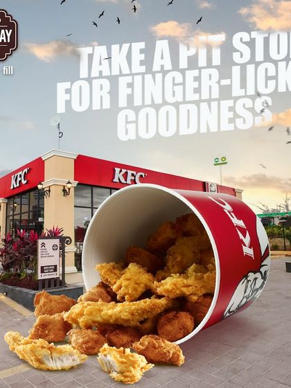 When hunger strikes on the highway, a bucket of KFC chicken is the answer. Pull over for a satisfying snack or a full meal.