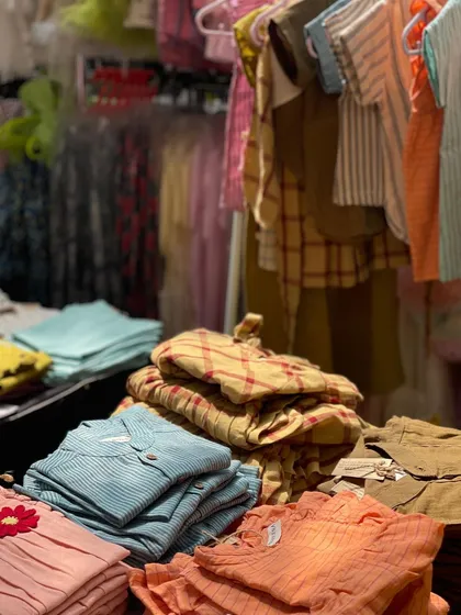 I handpick every brand to ensure you find beautiful, high-quality items, like this colorful collection of children's apparel. You'll discover unique textures and prints from local designers, perfect for adding something special to your child's wardrobe.
