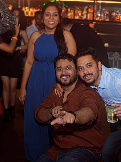 Friends enjoying a drink and the music. Creating a great vibe for everyone in the club is my top priority.