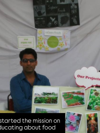 This is me at our very first farm in Ayanagar. We started with a small group of dreamers and a simple mission to educate people about organic food. This is where the name Edible Routes took root.