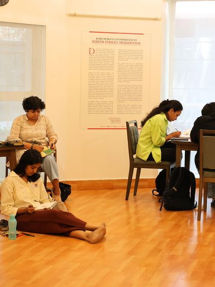 We had the pleasure of hosting the Urban Sketchers of Bengaluru at Gallery G. Their keen eyes and skilled hands captured the essence of the artworks, bringing a fresh perspective to our South Edition exhibition.