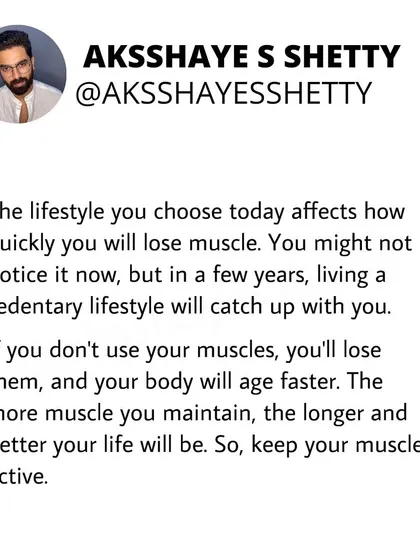 Sarcopenia is the age-related loss of muscle mass and strength. I explain how an inactive lifestyle speeds it up and why strength training and a protein-rich diet are crucial for slowing its progression and aging well.