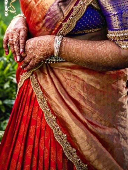 More images from engagement ceremonies and pre wedding shoots. This collection showcases a wide range of styles and color palettes, from playful and romantic to bold and regal, all custom designed for the couple's celebration.