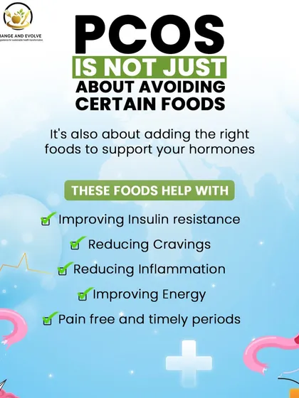 Managing PCOS isn't just about what you cut out; it's about what you add. My approach focuses on adding the right foods to improve insulin resistance, reduce cravings and inflammation, and give you pain-free, timely periods.