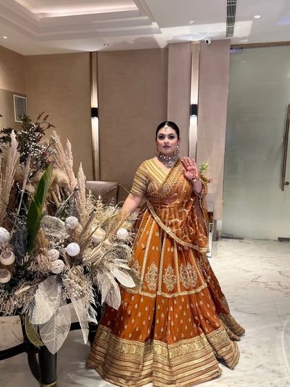 Another shot of my festive lehenga look from a night to remember.