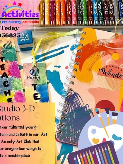 Our Art Studio is a place for 3D creations. These handmade bookmarks, decorated with watercolor and glitter, are a great example of a practical and beautiful craft that kids can make and use themselves or give as gifts.