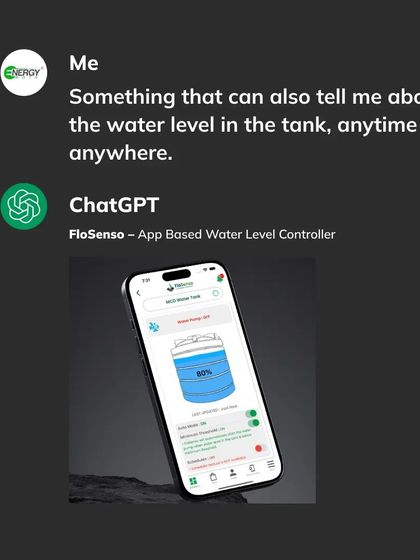 Ever wondered how much water is in the tank while you're at work? Our app-based water level controller gives you real-time updates on your phone, so you always know the exact water level, no matter where you are.