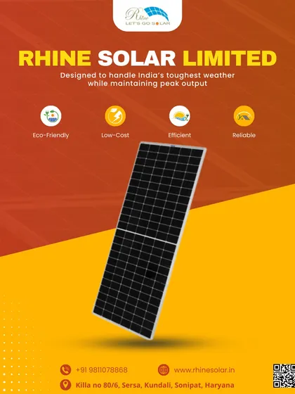 Designed to handle India's toughest weather, this panel maintains peak output. It's an eco-friendly, low-cost, efficient, and reliable solution for anyone looking to switch to solar.