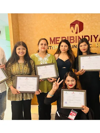 Celebrating our newly certified professionals. This group of graduates is ready to take the beauty industry by storm.