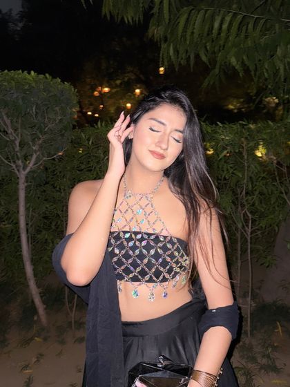 A candid, happy moment in my modern ethnic outfit.