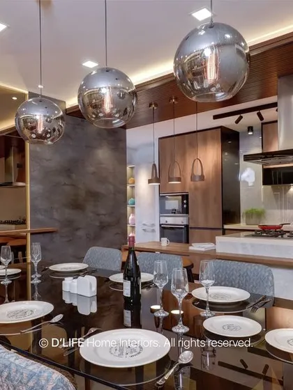 Another view of the open-plan dining and kitchen, showcasing the seamless integration of the two spaces, perfect for modern living and entertaining.