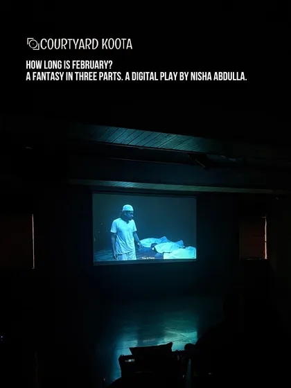 A screening of 'How Long is February?', a digital play by Nisha Abdulla. Our space, equipped with a projector and screen, is also perfect for film nights and digital theatre experiences, followed by engaging discussions.