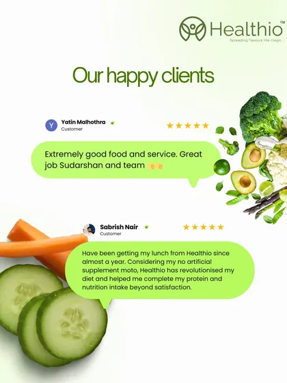 It means the world to me when clients like Yatin and Sabrish appreciate the food and service. Sabrish mentions how Healthio has revolutionized his diet without artificial supplements.