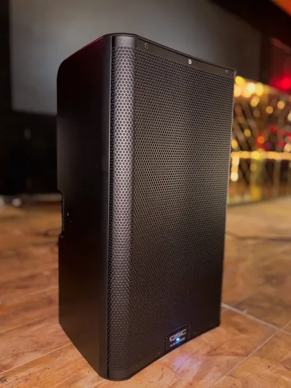 The sleek, professional look of the QSC K.2 series speaker. We don't just provide sound; we provide audio equipment that looks clean and integrates well into your venue's design.