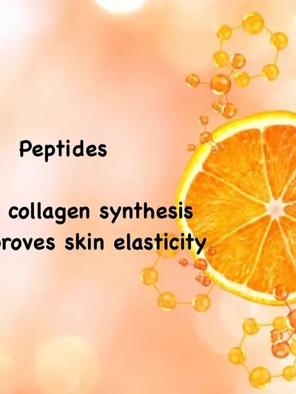 Vitamin C works even better when paired with other ingredients. With peptides, it boosts collagen synthesis and improves skin elasticity.